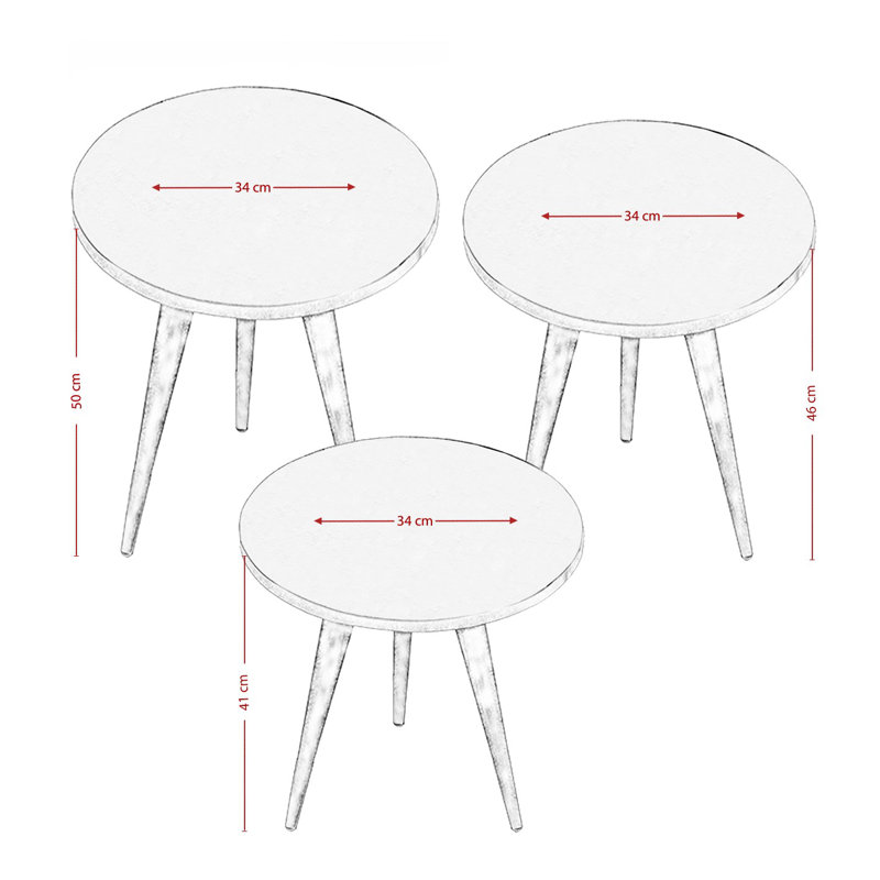 Tables gigognes Bergquist