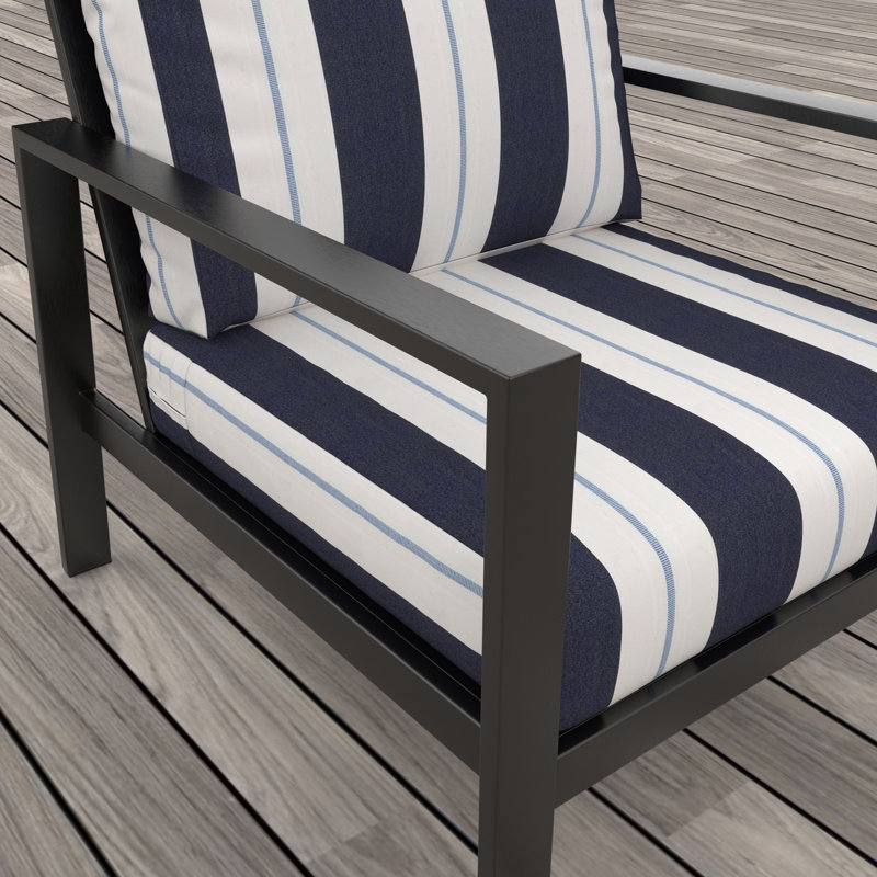 Chaise de patio avec coussins Sunbrella® Townsend