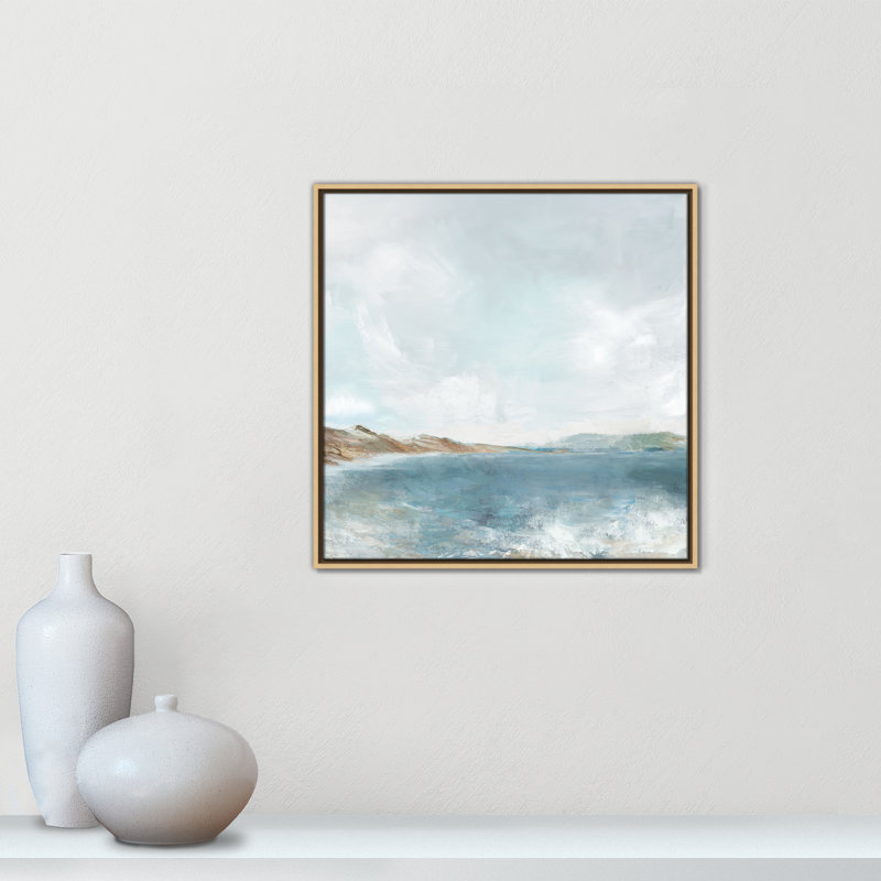 Echoes in Blue Print par PI Studio, H 25,5 po x l 25,5 po, Flotteur naturel