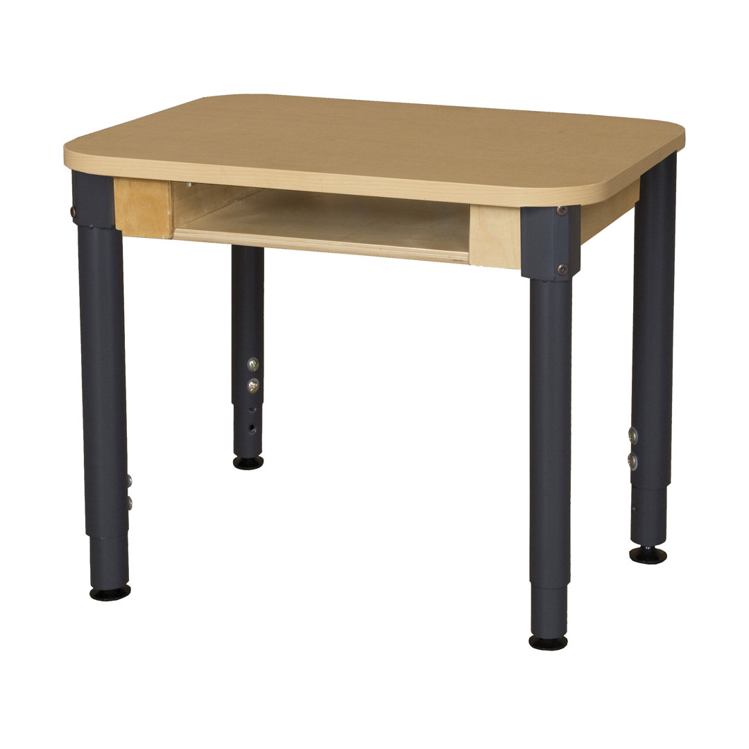 Student Desk with Adjustable Legs 18"-29" Wood Designs
