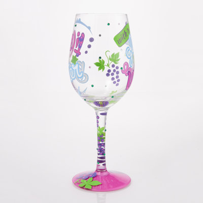 Verre à vin 15 oz Lolita Life is Better With Wine