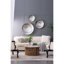 Lot de 3 disques décoratifs muraux argentés texturés, pour une décoration élégante dans votre salon, chambre, entrée ou bureau. Décor moderne en acier inoxydable.