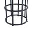 Table d'appoint en céramique avec structure en fer thermolaqué, table d'appoint légère et résistante aux intempéries