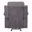 Fauteuil inclinable et oscillant avec accoudoirs coussinés