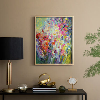 «Bold Flourish I», reproduction encadrée - bois massif