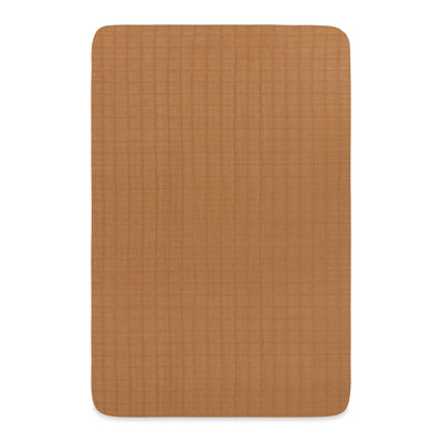 Burnt Sienna Muslin Mini Crib Sheet