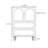 Painted Butterfly Solid Wood Storage Cabinet