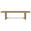 5-Piece Extension Leaf Dining Table Set With Trestle Base And Handwoven Cane-Back Chairs For Elegant And Comfortable Dining, Dining Table Set-1817394503