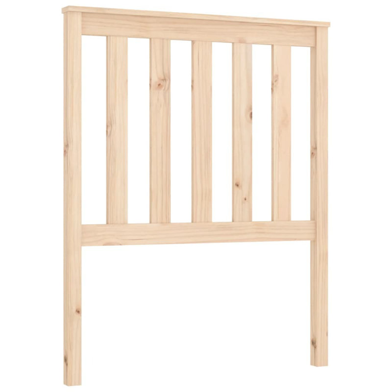 Solid Wood Headboard, 81 x 101 cm, Natural