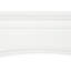 Manteau de cheminée, manteaux de cheminée autoportants avec motif décoratif largeur intérieure 29 po blanc