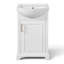 Meuble-lavabo sur pied l 19,8 po avec lavabo en céramique-902419605