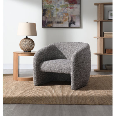 Livia Brown & Grey Tweed Accent Chair