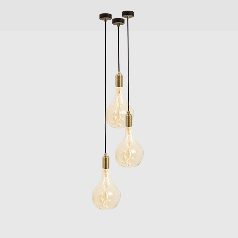 1 - Light LED Pendant, Brass