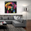  «Woof Labrador Retriever» par Rich Monet, art mural en verre acrylique, 36 po x 36 po-901103378