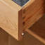 Armoire audiovisuelle en cerisier massif