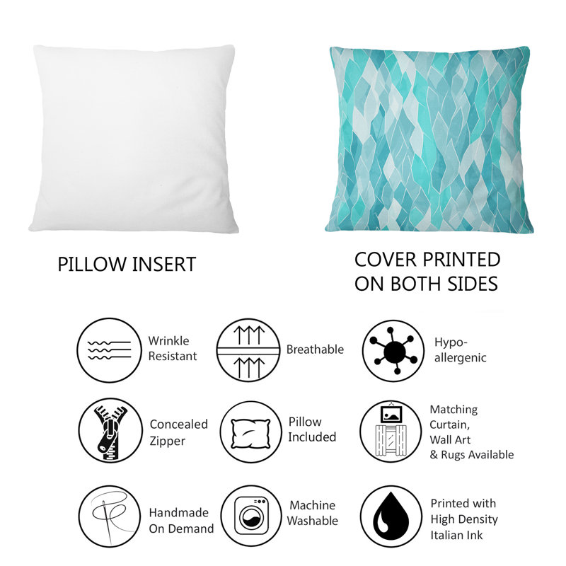 Coussin Turquoise Crystal Diamond Rhythm