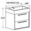 Walker 600mm Single Bathroom Vanity with Integrated Resin Basin-28108072