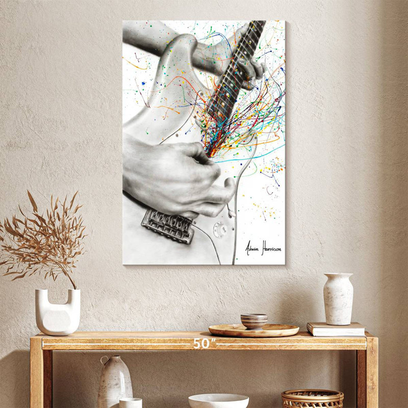 Abarca The Guitar Solo, 39" H x 26" W