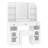 43.2" Vanity Desk with LED Mirror and Lights-879279255