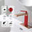 Weshi Single Hole Waterfall Bathroom Faucet, Brushed Rose Gold, With Pop-up Drain