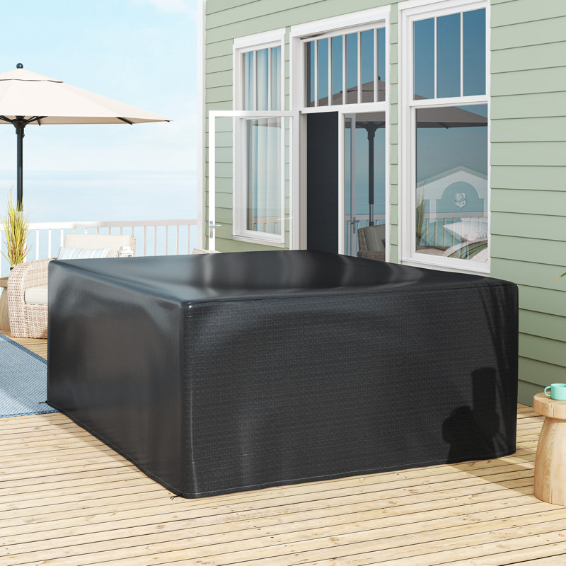 Outsunny Garden Furniture Cover Waterproof Anti-UV 235 x 190 x 90cm, Black