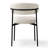 Modern 7-Piece Dining Set With Rectangular Wood Table And Upholstered Curved Back Chairs-1448258281