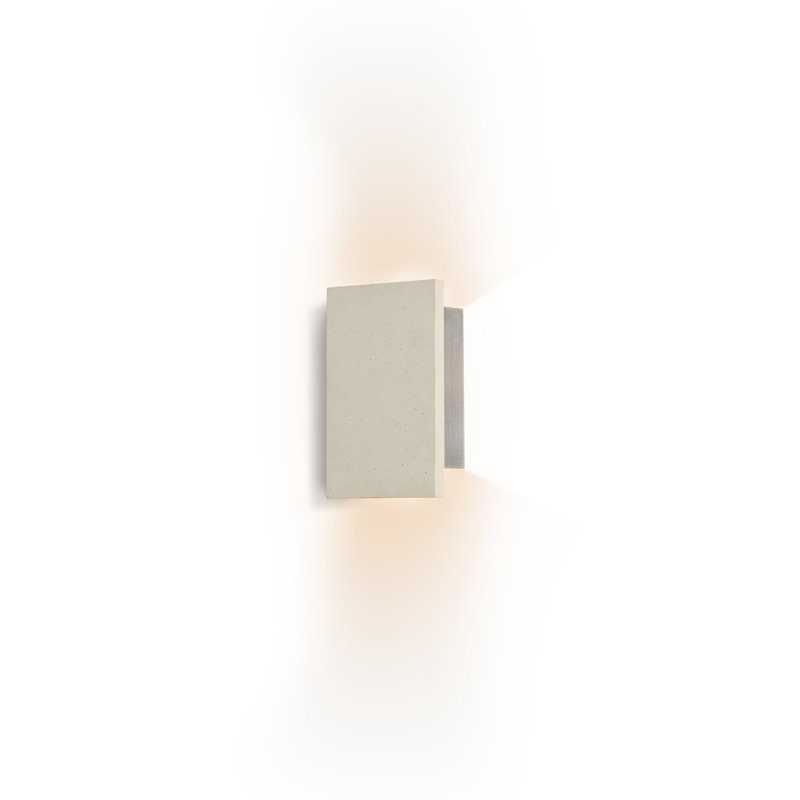 Tersus 1 - Light LED Outdoor Flush Mount, White Concrete, 4000K