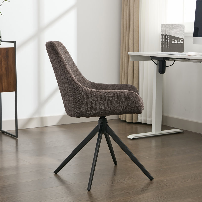 124.46cm H Metal Side Chair, Black