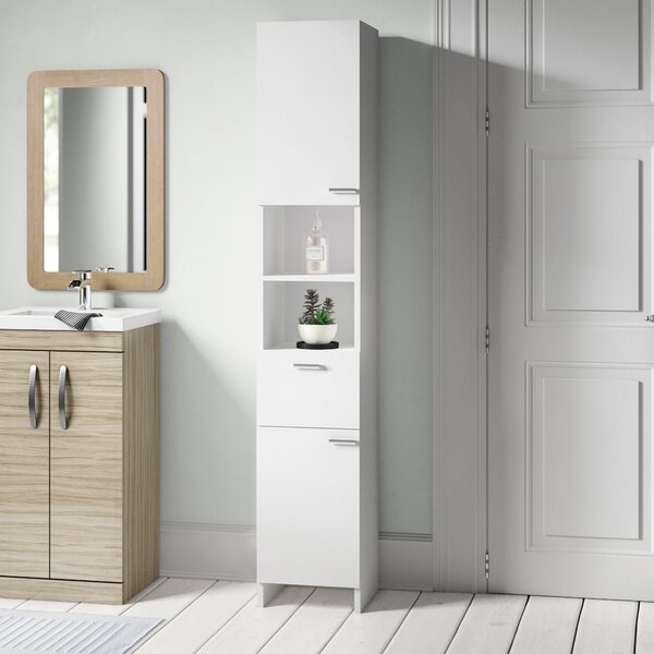 17 Stories Kripinski Freestanding Tall Bathroom Cabinet & Reviews ...