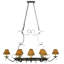 Laramie Steel Handcrafted Oval Chandelier Pot Rack