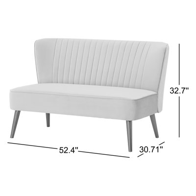 Camen 53" Armless Loveseat