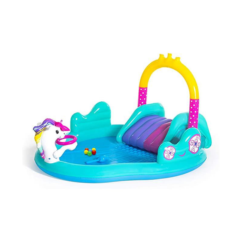 Magic Unicorn Water Inflatable Basketball Court