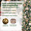 vidaXL Artificial Slim Christmas Tree with 150 LEDs Green-1272619579-1272619578