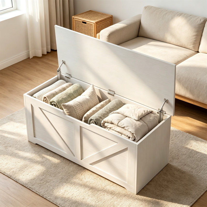127L Home Storage Box, White
