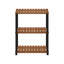 Large 3-Tier Rectangle Plant Shelf, Display Shelf with Square Poles, for Patio