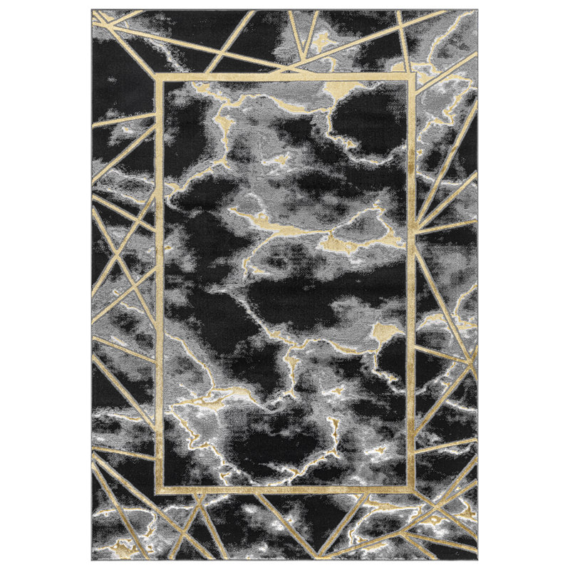 Abstract Area Rug, Rectangle 60 x 220 cm