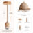 Selene Seagrass Pendant Light - Natural Dome 1-Light Polished Handwoven Dimmable Light Fixture For Kitchen Island, Kitchen, Dining Room, Living Room, Bedroom or Covered Patio in Boho, Country, Farmhouse, Modern Farmhouse & Mid-Century Modern Style-806838295