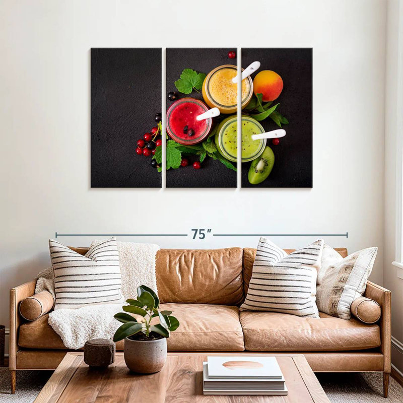 Yarlin Assorted Fruit Smoothies, 36" H x 57" W