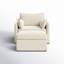 Cario Slipcovered Armchair with Wheels and Ottoman-98143553-134055145