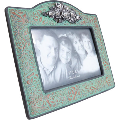 Wilksboro Turquoise Embossed Picture Frame