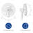 Homcom 54.33'' Oscillating Standing Fan-98056114