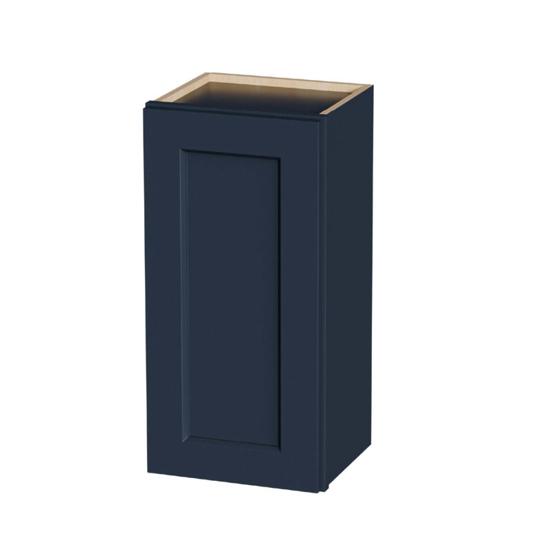 Armoire murale en bois massif de 15 pouces avec 2 tablettes réglables, idéale pour la cuisine, la salle de bain et le garage
