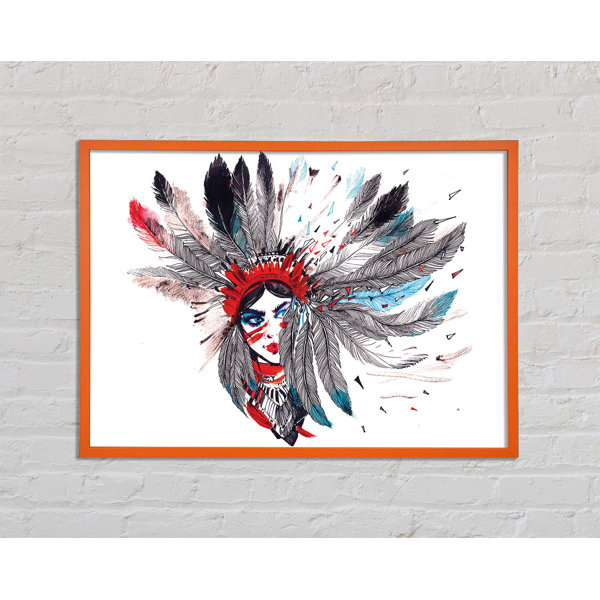 Bloomsbury Market Indus Indian Head Dress - Single Picture Frame Print ...