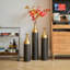 Ensemble de 3 vases de sol en métal pour décoration