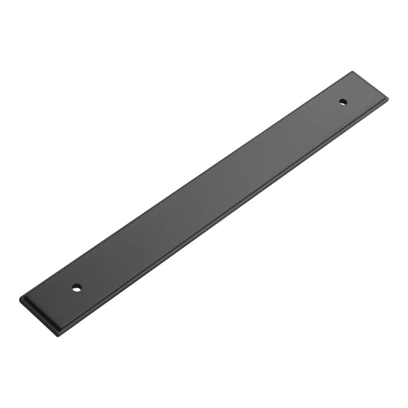 Contre-plaque d'armoire traditionnelle 6 5/16 po, Noir mat