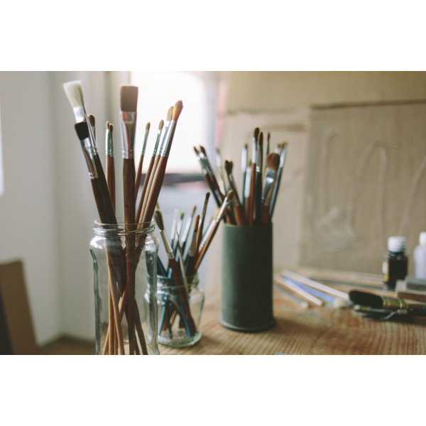 17 Stories Artistic Brushes by Neda Krstic - Wrapped Canvas Print ...