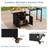 Versatile Outdoor Cabinet With Folding And Extendable Worktop, Ample Storage Space And Lockable Wheels