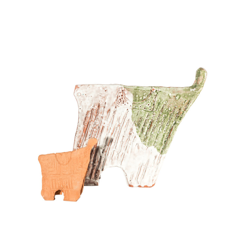 Bonbon Chouval Mini Me Terre Sculpture, 4" H x 3.5" W x 2" D