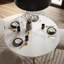 Extendable Round Metal Base Dining Table-221239679-221239677