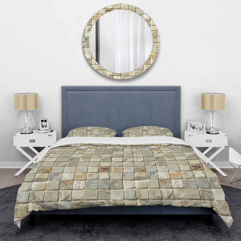Ensemble de housse de couette Modern, Housse de couette simple et deux taies décorative